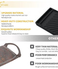 Heavy Duty Reversible Cast Iron Griddle Replacement Plate For Gas Stoves, matte enamel finish comparison image