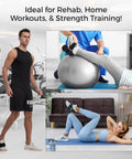 Monkey Foot Dumbbell Attachment For Glute Kickbacks And Leg Workouts With Adjustable Ankle Strap in use at home gym