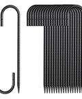 20-pack of 12 Inch Rebar Stakes J Hook Ground Stakes Pro Grade Heavy Duty Galvanized Anchors for Wire Fencing and Outdoor Projects