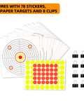 Versatile Three-Section Detachable Air Gun Target paper targets, stickers, and clips set with Fun Animal Target Design