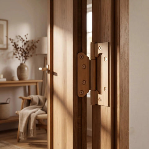 Heavy Duty 4 Inch Ball Bearing Door Hinges With Silky Smooth Operation And Rock Solid 304 Stainless Steel Build featuring a matte wood grain finish.