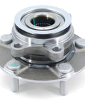 Front Wheel Hub and Bearing Assembly Replacement for Front Left Or Right 5 Lug ABS with 4 Hole Flange Fits 2008 2013 Rogue 2014 2015 Rogue Select And 2007 2012 Sentra 2.5L close-up view