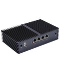 Hella Reliable Rock Solid Intel Core I5-5200U Quad Gigabit Ethernet Mini PC Barebone Aluminum Chassis rear view with ports.