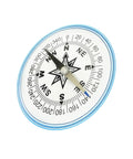 Round Orienteering Compass For Hiking And Camping, Handy Handheld Navigation Tool, 100mm Pocket Size, Durable ABS Build, Easy Read Dial