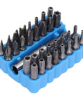 Top Pick For 33 Piece Security Screwdriver Bit Set With 1/4 Inch Hex Shank Featuring Torx Tr, Tri Wing, And Spanner Bits Made From Durable S2 Steel For All Your Gadget Repair Jobs, blue case