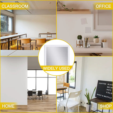 Four Pack 10 x 10 Inch Drywall Repair Kit With Self Adhesive Mesh Patches Scraper And Sanding Pads shown in different rooms