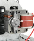 Close-up of motor in All In One Heater Motor Assembly For Broan NuTone Bathroom Exhaust Fans 655 656 658 659 695 Series