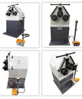 Top Tier Badass Electric Hydraulic Roll Bender Delivering Slick Precision For Swift Horizontal Or Vertical Metal Tube Forming And Heavy Duty Steel Pipe Rolling Built Different Pro Gear in multiple angles.