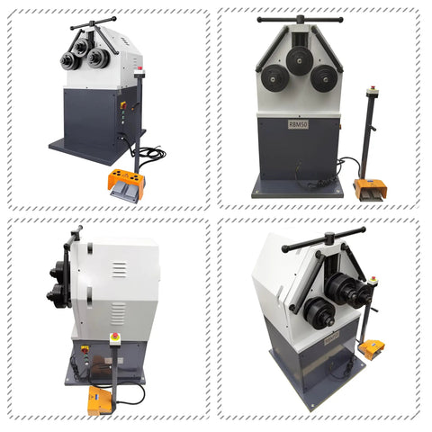Top Tier Badass Electric Hydraulic Roll Bender Delivering Slick Precision For Swift Horizontal Or Vertical Metal Tube Forming And Heavy Duty Steel Pipe Rolling Built Different Pro Gear in multiple angles.
