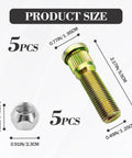 Get Some Heavy Duty 1/2 Inch Twenty Thread Wheel Studs And Lug Nuts Kit For Dexter Axle Hubs Replacing Oem Part Number 007-122-00 With Strong Steel Construction That Fits Most 7000 Lb Traders Perfectly. 5-piece gold zinc steel wheel stud and lug nut set, 1/2 inch 20 thread