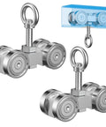 4 Wheel Unistrut Trolley Assembly Kit With M10 Bolt And Lifting Eye Nuts, Silent Operation, for 1-5/8-inch strut channel with tools.