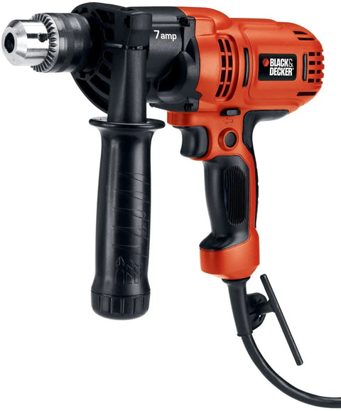 7 Amp 1/2 Inch Drill Driver Kit With Compact Design For Wood Metal And Plastic A Real Workhorse Versatile Electric Drill For Home DIY Projects Delivers 1-1/2 Inch Wood Capacity And 1/2 Inch Steel Capacity