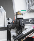 Close-up of hydraulic feed and coolant system on 9 Inch Metal Cutting Band Saw With 4 Speed Settings 1.5HP Dual Voltage