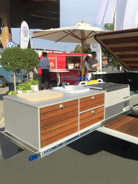 Heavy Duty Full Extension Drawer Slides Rock Solid Steel Rolls Smooth As Silk Silent Ball Bearing Side Mount Hardware With Hassle Free Install And Reliable Lock In Out Mechanism 60 Inch displayed on outdoor kitchen unit.