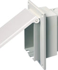 Low Profile In Box Electrical Box With Weatherproof Cover For Flat Surface Retrofit Construction 1 Gang Vertical White