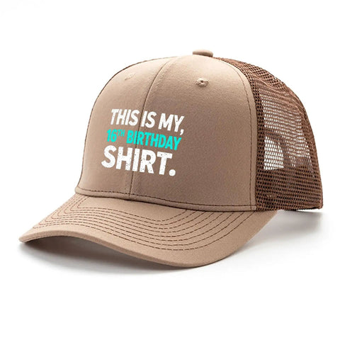 Its My Sixteenth Birthday Cool Hat For Men Fashion Tennis Trucker Cap With Adjustable Buckle For Comfort All Seasons Wear Turn Heads And Trendy Personalized Design Cap