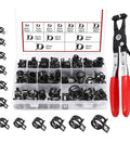 Premium 140 Piece Spring Clamps Set With Pliers Covers 6 22mm Hose Diameter Reliable Q673B Style Clips For Rubber Silicone Tubing kit with organizer