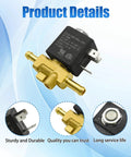 Replacement Clean Machine Solenoid Valve 2037436 2037436 close-up showing metal connectors and durable build