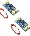 Two CN3791 MPPT Solar Charger modules with wiring kit for Lithium Battery 3.7V to 4.2V, blue PCB with connectors and components.