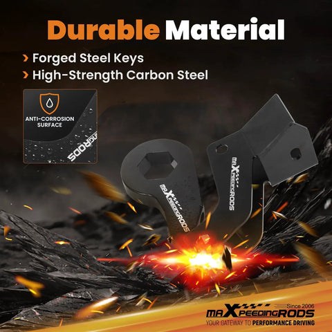 3 Inch Front And 4 Inch Rear Drop Kit for GM Tahoe SUV, forged steel torsion keys, anti-corrosion, high-strength carbon steel