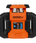 Front view of Jobsite Ready Self Leveling Red Dual Slope Rotary Laser System With 4,000 Ft Range IP67 Tough As Nails And Impact