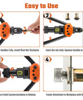 Awesome 16 Inch Rivet Nut Tool Kit With 15 Replaceable Mandrels And 287 High Grade Rivnuts For Metric And SAE Uses Plus Sturdy Storage Case, easy-to-use steps