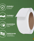 4 Inch Wide Dry Back Vinyl Wall Base Roll With Flexible Toe Kick No Fuss Easy Install Molding For Floors And Baseboards