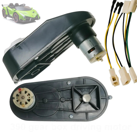 Two Pack RS390 6V Gearbox For Ride On Toys Cars And Motorcycles High Speed Upgrade 18000RPM Drive Engine with wires