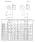Hella Reliable Unidirectional Roller Clutch Backstop 85MM Bore specifications and dimensions for hoists and conveyors.