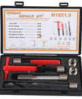 Heavy Duty Stainless Steel Thread Repair Kit With Complete Twist Insert Tools For fixing stripped bolts nuts auto parts switches And demanding Machinery Jobs To Get Back In The Saddle Fast. M16x1.5 case with inserts