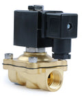 Half Inch Brass Solenoid Valve 24V AC Normally Closed Electric Valve For Water Air Diesel 0.1 To 10 Bar Pressure Range With Half Inch NPT Thread For Quick Installation Durable Operation