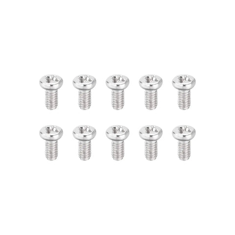 Ten small silver screws for Five Pack Nylon Pin Control Horns And Clevis Kit For RC Model Airplanes And Fixed Wing DIY Parts Electric Aircraft