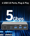 Level Up Your Desk Game With This Sick 8K Hdmi And Displayport Kvm Switch Plug Into Two Screens And Two Rigs Smoothly Featuring four USB 3.0 ports and 5Gbps speed.
