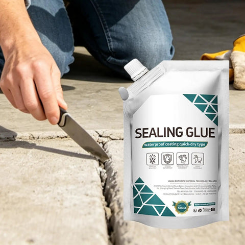 Premium Concrete Crack Filler Seals Deep Gaps With A Slick Waterproof Self Leveling Formula Perfect For Driveway Patching Masonry repairs.