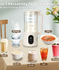 All In One Nut Milk Maker For Almond, Oat, Soy Milk And Plant Based Drinks, 40oz Capacity, 8 Functions on kitchen table