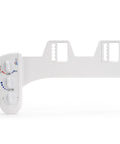 BB270 Dual Nozzle Bidet Attachment For Toilet Seat With Warm And Cold Water Non Electric Posterior And Feminine Wash Easy Install Adjustable Water Pressure Simple DIY Upgrade, showing control panel and design.