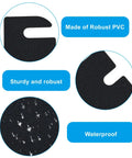 Close-up of Door Hinge Shims 4 Inch PVC Spacers 10 Pack, showing waterproof and robust PVC material details.