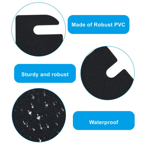 Close-up of Door Hinge Shims 4 Inch PVC Spacers 10 Pack, showing waterproof and robust PVC material details.