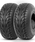 Go Kart Street Tires 145/70-6 Tubeless 4 Ply For Mini Bikes And ATVs, Off Road All Terrain Set Of 2, 14 Inch Diameter
