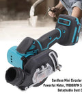 Badass Mini Cordless Circular Saw Delivering 19000 Rpm For No Sweat Cuts Through Wood Tile Metal And Plastic Features Detachable Dust Shroud And Easy Grip For Precision Cutting.