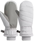 Women Ski Gloves Velvet Lined Thickened Winter Mittens With Windproof Water Resistant Non Slip Palm For Cold Weather Outdoor Warm Cozy Fit