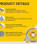 15-piece diamond tile hole saw kit with assorted diameters and cutting discs; yellow packaging and CenfeTool branding on blade