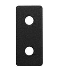 Flat Joining Plates For 2020 T Slot Aluminum Profile 20x20mm And 20x40mm 2 Hole Straight Plate Black Finish 10 Pack front view