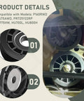 Heavy Duty Pulleys And Belt Kit For AWD Lawn Tractors, Includes 2 Pulleys And 1 Belt, Replaces 580364610, Compatible Models