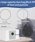 XVXUOU replacement kit for Ecovacs Deebot X8 Pro Omni; dust box, main brush cover, front wheel, mop handle.