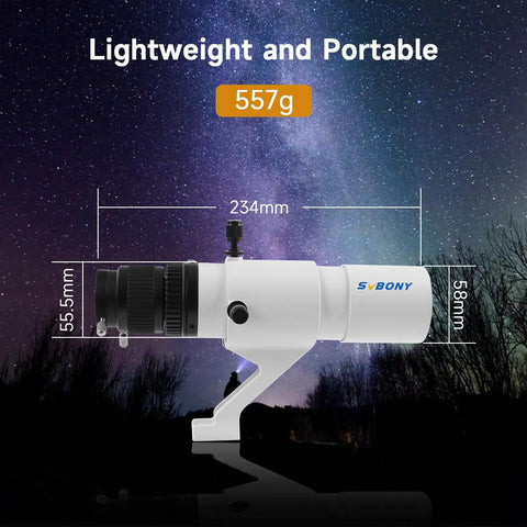 50mm Guide Scope For Auto Guiding And Astrophotography With Dual Helical Focuser Dual Star Searching And Guiding 45mm T2