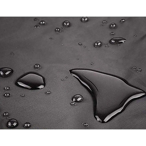 Close-up of 73 Inch Patio Hanging Chaise Lounge Cover With Zipper Waterproof Shield showing water resistance on 420D PVC surface