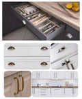 Adjustable Shelf Pin Jig For Cabinets Delivers Dead On Accuracy And Straight Hole Punching Built From Heavy Duty Aluminum Alloy in a modern kitchen setup.