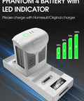 Phantom 4 Pro Series Beefed Up Battery Replacement 5870mAh Intelligent Flight Battery Pack with LED status lights on charger