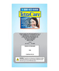 Rear label of a TetraCare product, showing customer service contact and proof of purchase details.